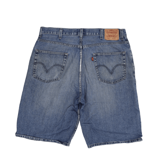 Levi's 569 Loose Fit Vintage Blue Denim Shorts W38 100% Cotton