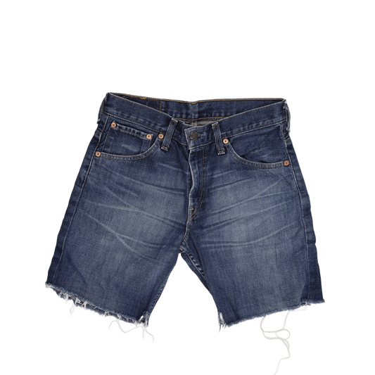 Levi's 516 Vintage Denim Shorts Blue W29 Cotton 8 Inseam Used Very Good Condition