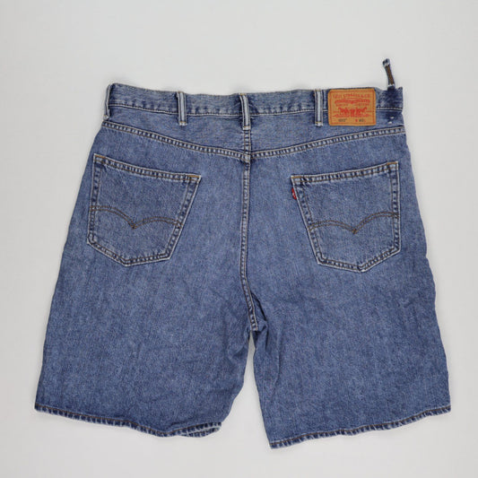 Levi's 550 Relaxed Fit Blue Denim Shorts W40 100 Percent Cotton Vintage
