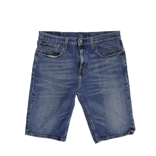 Levi's 502 Waterless Regular Fit Denim Shorts Blue Size 34 Cotton Vintage