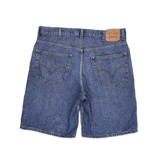 Levi's 550 Men's Relaxed Fit Blue Denim Shorts W38 100% Cotton Vintage