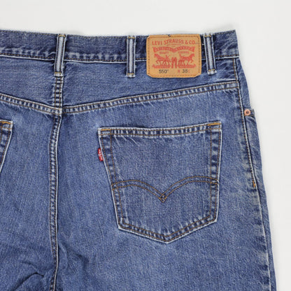 Levi's 550 Vintage Denim Shorts Blue W38 Cotton