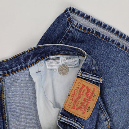 Levi's 550 Vintage Denim Shorts Blue W38 Cotton