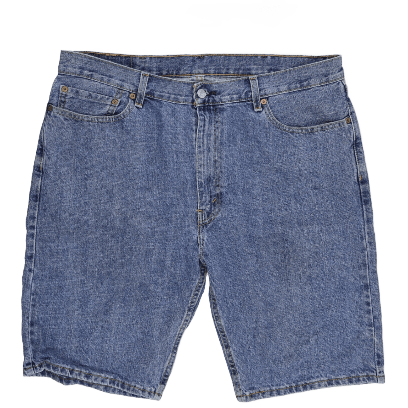 Levi's 505 Vintage Blue Denim Shorts 38W 10.5 Inch Inseam Cotton