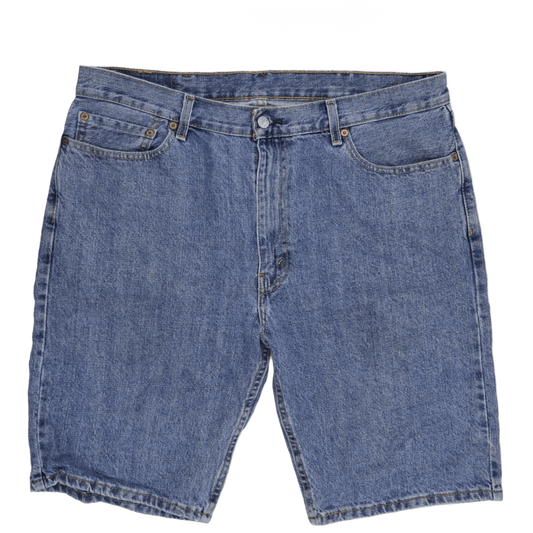 Levi's 505 Vintage Blue Denim Shorts 38W 10.5 Inch Inseam Cotton