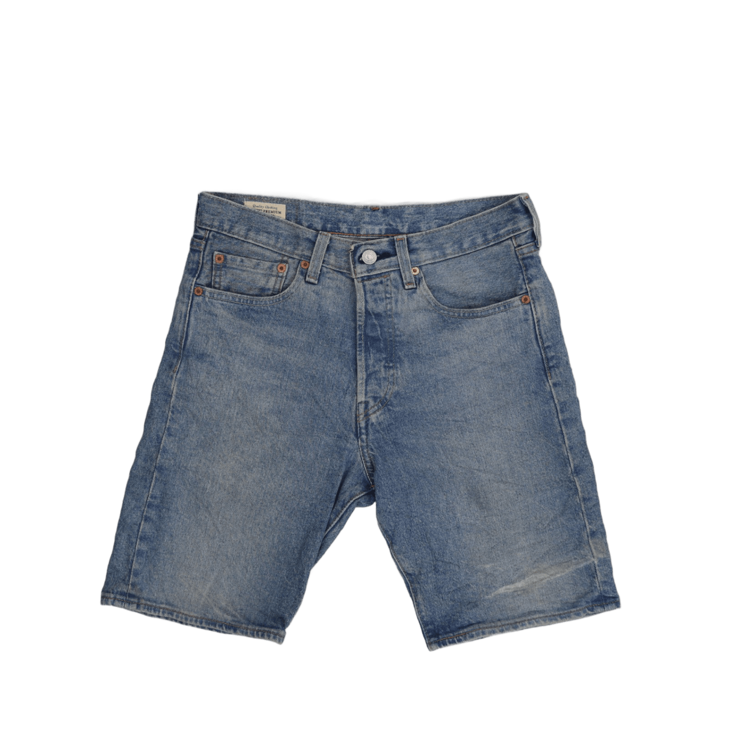 Levi's 501 Straight Fit Denim Shorts Vintage Blue W28 Cotton