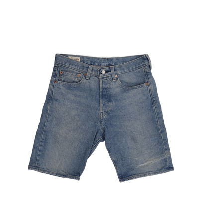 Levi's 501 Straight Fit Denim Shorts Vintage Blue W28 Cotton