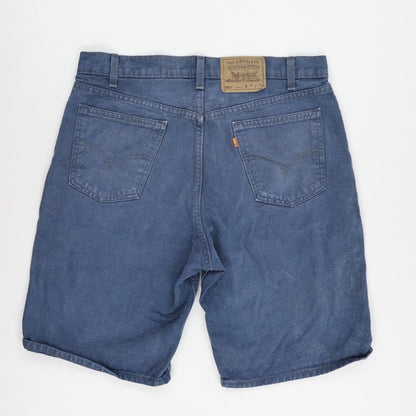 Levi's 550 Relaxed Fit Blue Denim Shorts 36W Cotton Vintage