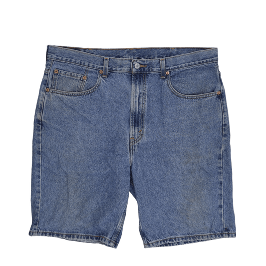 Levi's 505 Regular Fit Vintage Denim Shorts Blue W38 9 Inch Cotton