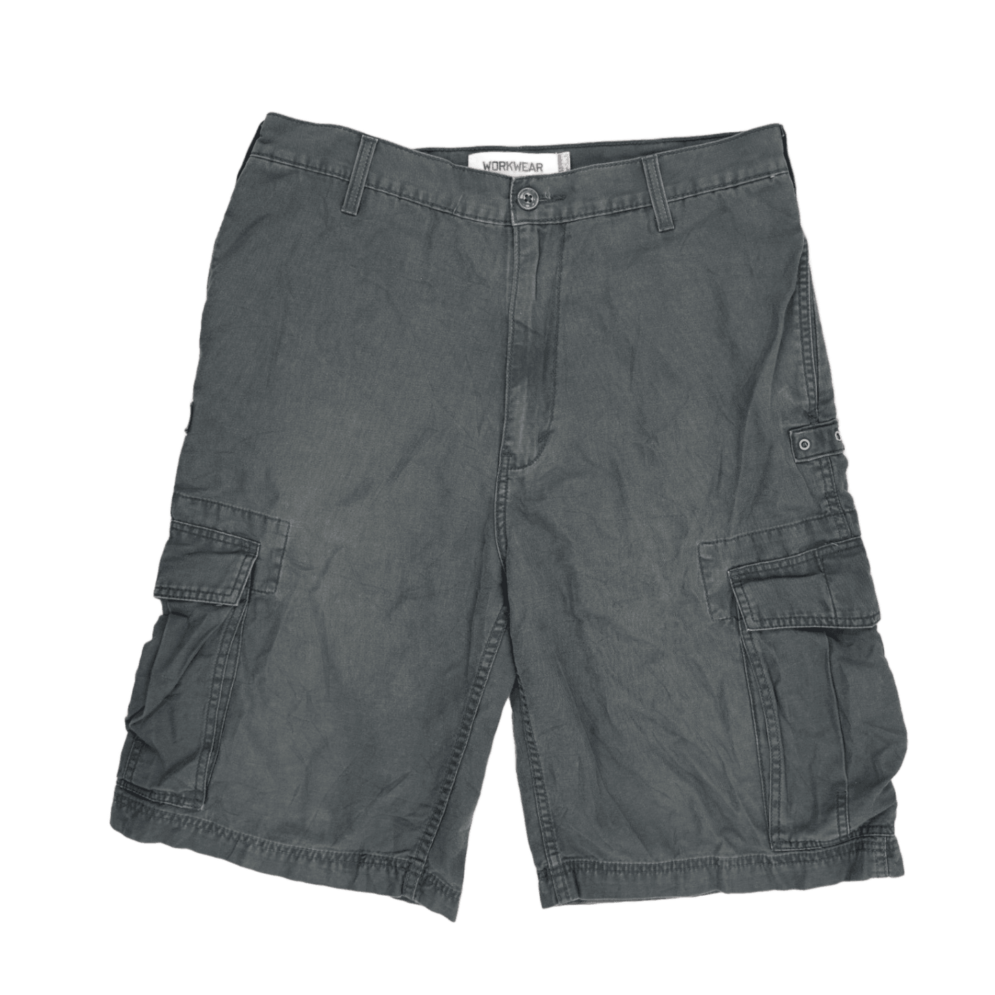 Levi's Workwear Grey Cargo Shorts W34 100% Cotton Men's