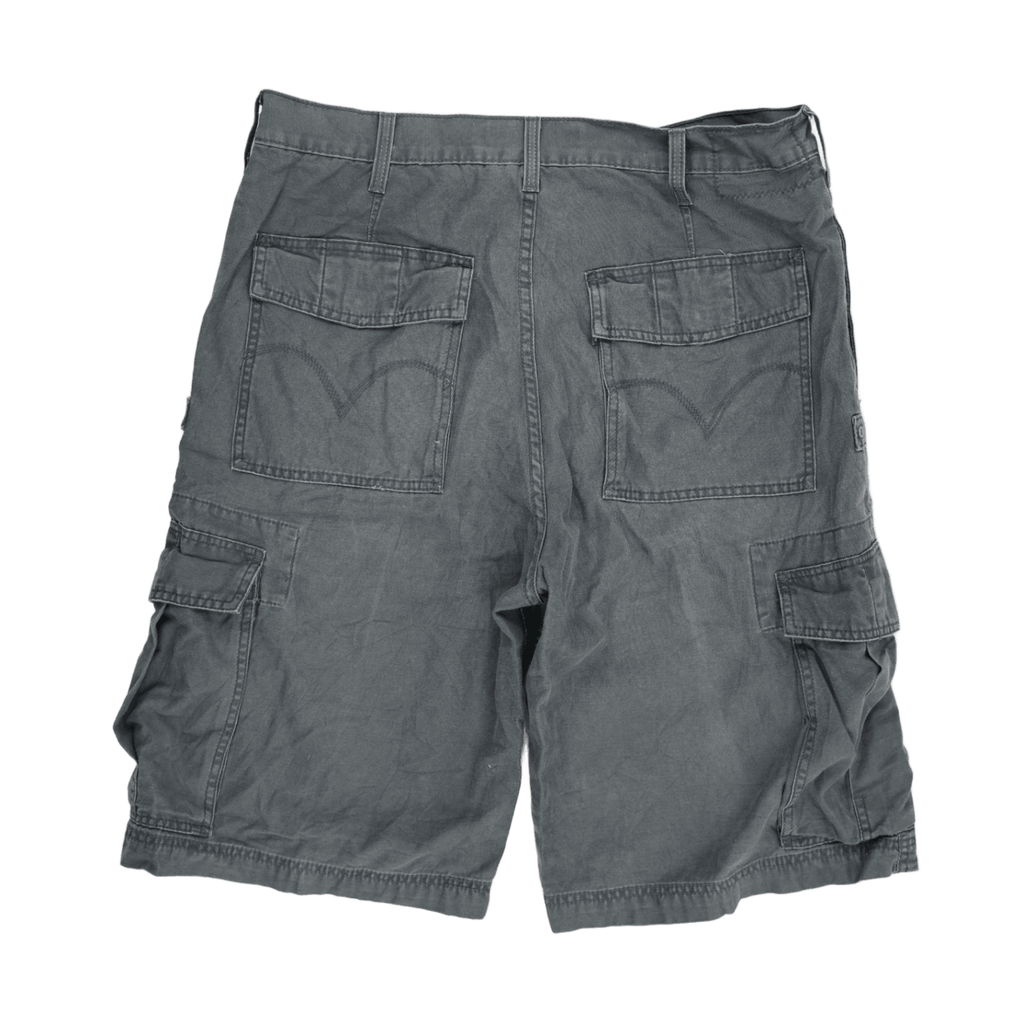 Levi's Workwear Grey Cargo Shorts W34 100% Cotton Men's