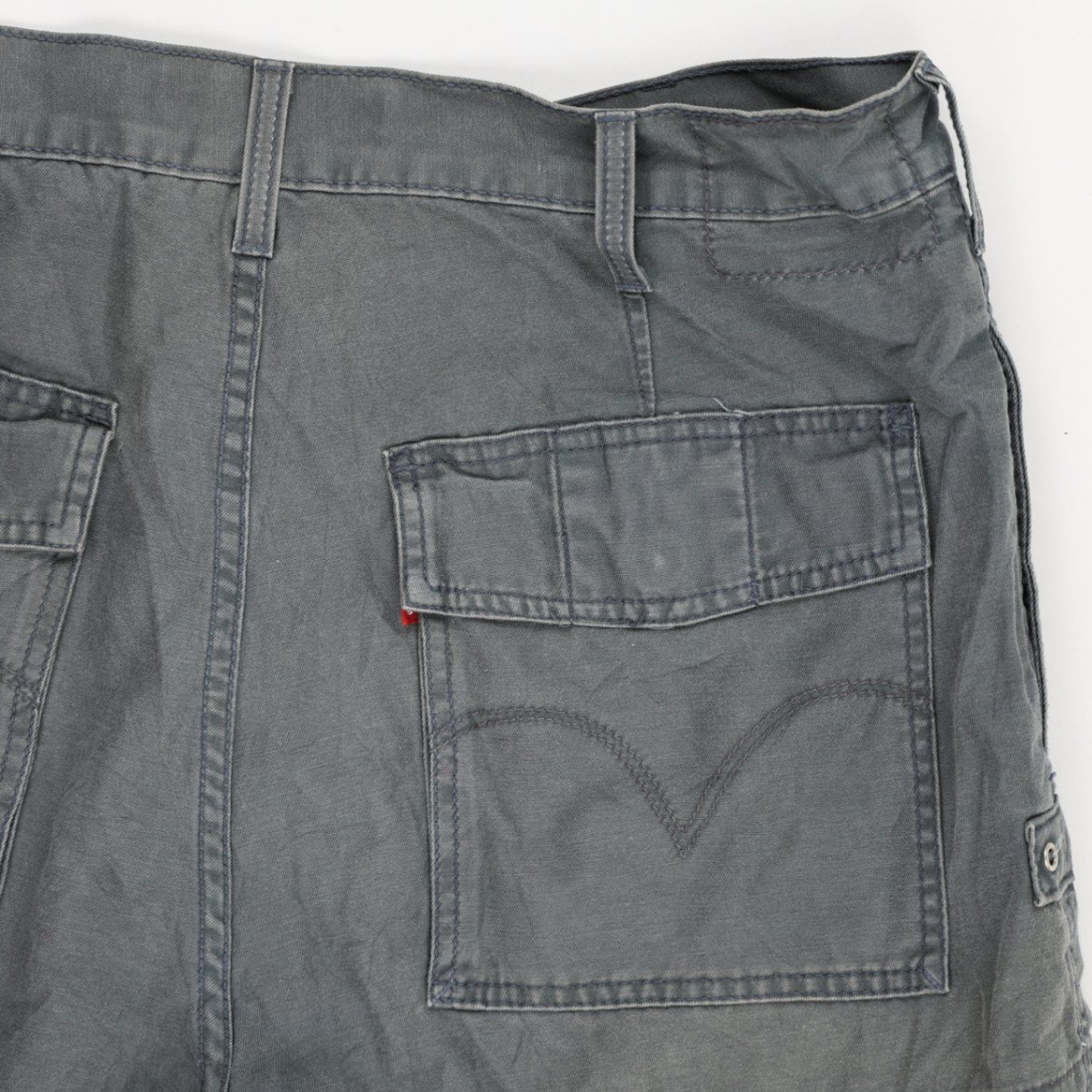 Levi's Workwear Grey Cargo Shorts W34 100% Cotton Men's
