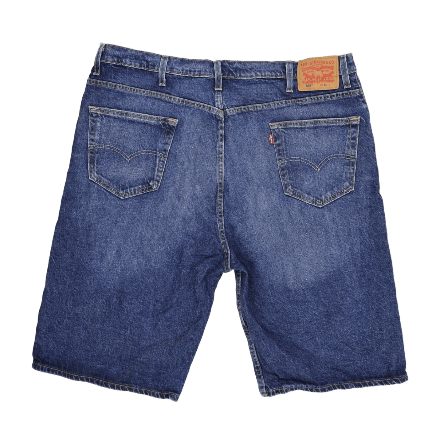 Levi's 569 Vintage Men's Blue Denim Shorts W40 L11 Cotton