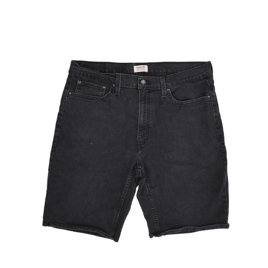 Levi Strauss Signature Black Denim Shorts for Men Size 36 77 Cotton 21 Polyester 2 Elastane