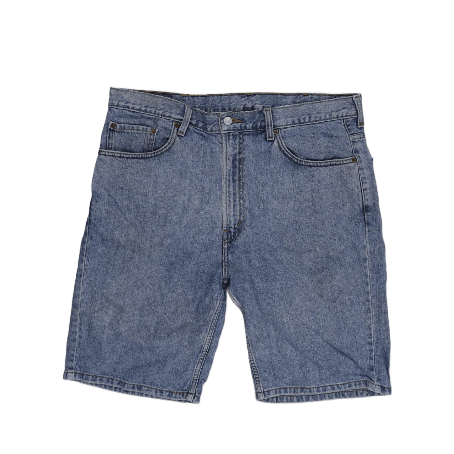 Levi's 505 Regular Fit Vintage Blue Denim Shorts W38 100% Cotton