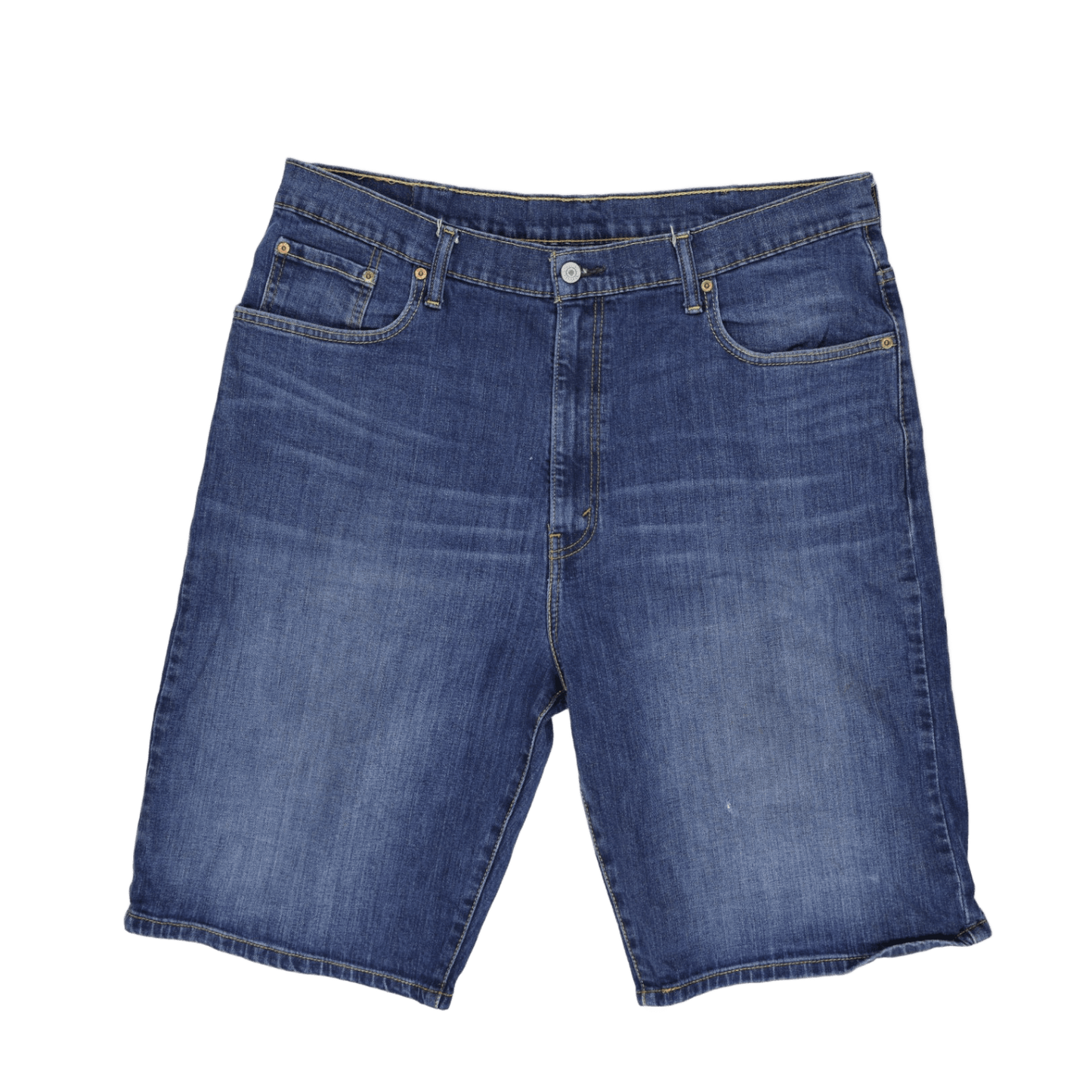 Levi's 569 Loose Fit Denim Shorts Mid Blue W40 Cotton Denim Vintage