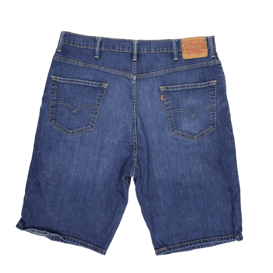 Levi's 569 Loose Fit Denim Shorts Mid Blue W40 Cotton Denim Vintage