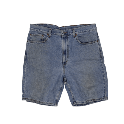 Levi's 505 Regular Fit Vintage Denim Shorts Blue W36 L 100 Percent Cotton