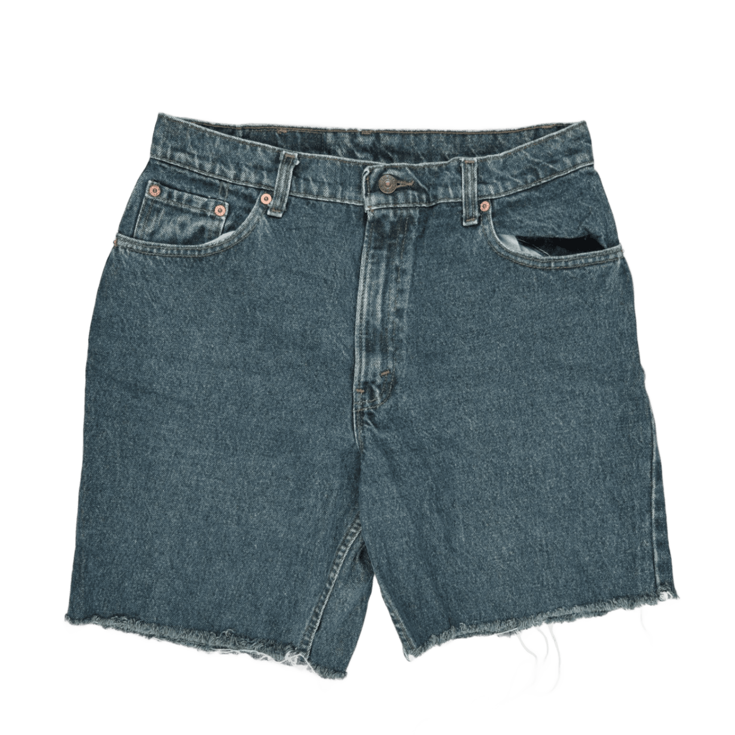 Levi's Vintage Cut Off Shorts Mid Blue Large 100% Cotton 21 cm Inseam