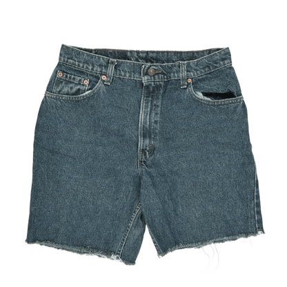 Levi's Vintage Cut Off Shorts Mid Blue Large 100% Cotton 21 cm Inseam