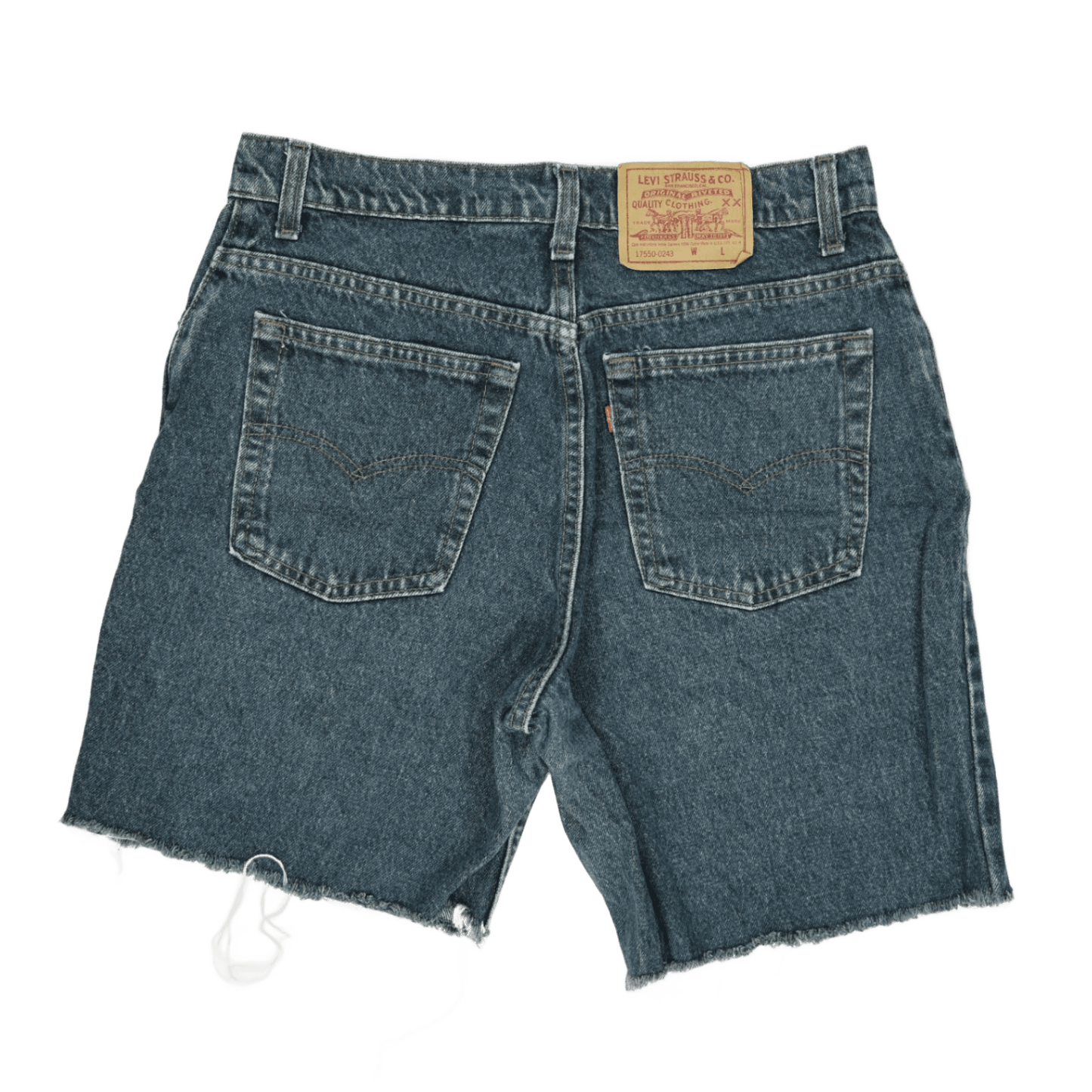 Levi's Vintage Cut Off Shorts Mid Blue Large 100% Cotton 21 cm Inseam