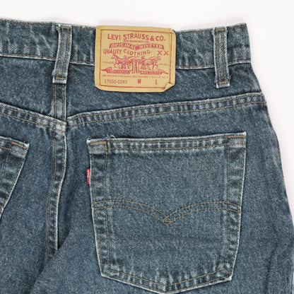 Levi's Vintage Cut Off Shorts Mid Blue Large 100% Cotton 21 cm Inseam