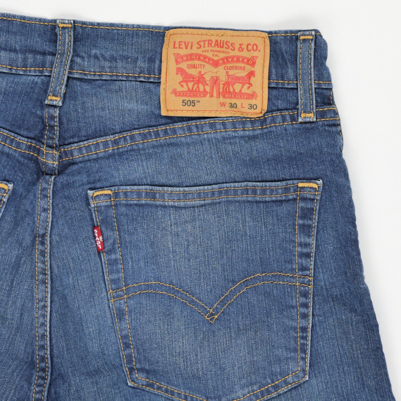 Levi Strauss & Co 505 Cut-Off Shorts Blue Size 30 Denim