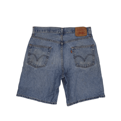 Levi's 550 Relaxed Fit Denim Shorts Blue W31 100% Cotton Vintage