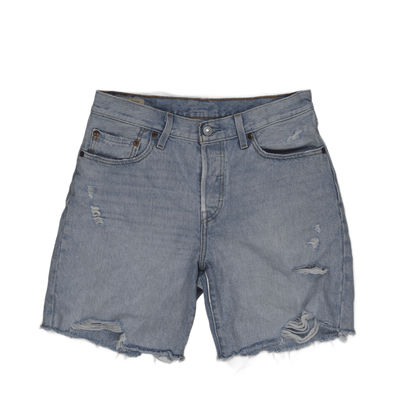 Levi's 501 Distressed Denim Shorts Light Blue W34 100% Cotton Vintage