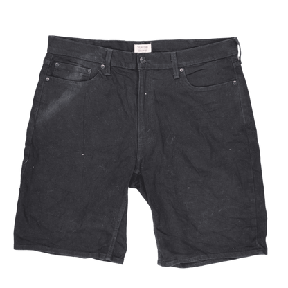 Levi Strauss Men's Black Denim Shorts 34W 10.5 Inch Inseam 72% Cotton 26% Polyester 2% Elastane