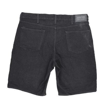 Levi Strauss Men's Black Denim Shorts 34W 10.5 Inch Inseam 72% Cotton 26% Polyester 2% Elastane
