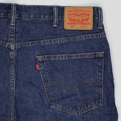 Levi's 550 Vintage Denim Shorts Blue W40 100 Cotton Men's