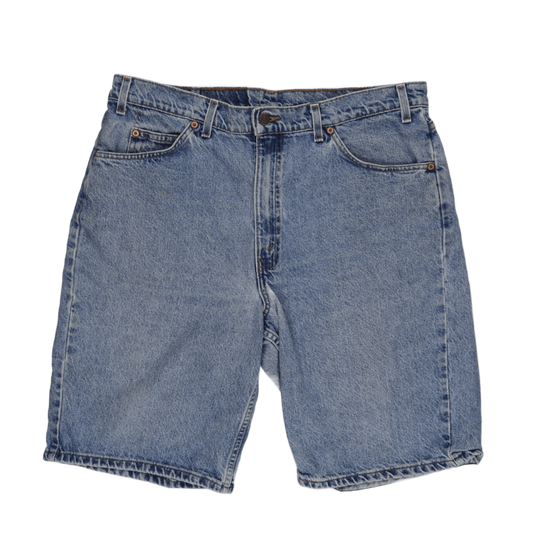 Levi's 550 Relaxed Fit Vintage Denim Shorts Blue Size 38 Cotton Denim