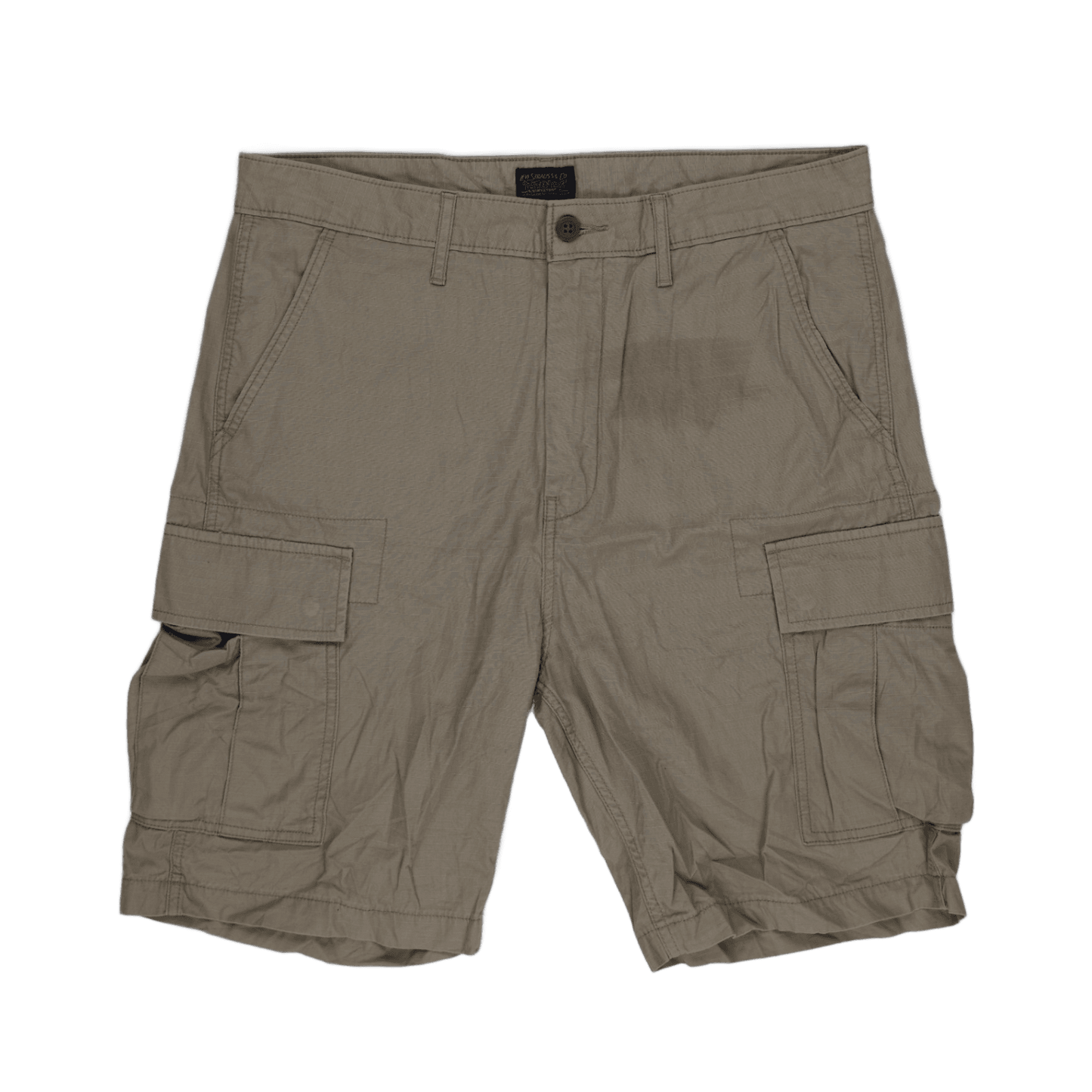 Levi's Khaki Cargo Shorts 34 Waist 28cm Inseam 100 Cotton