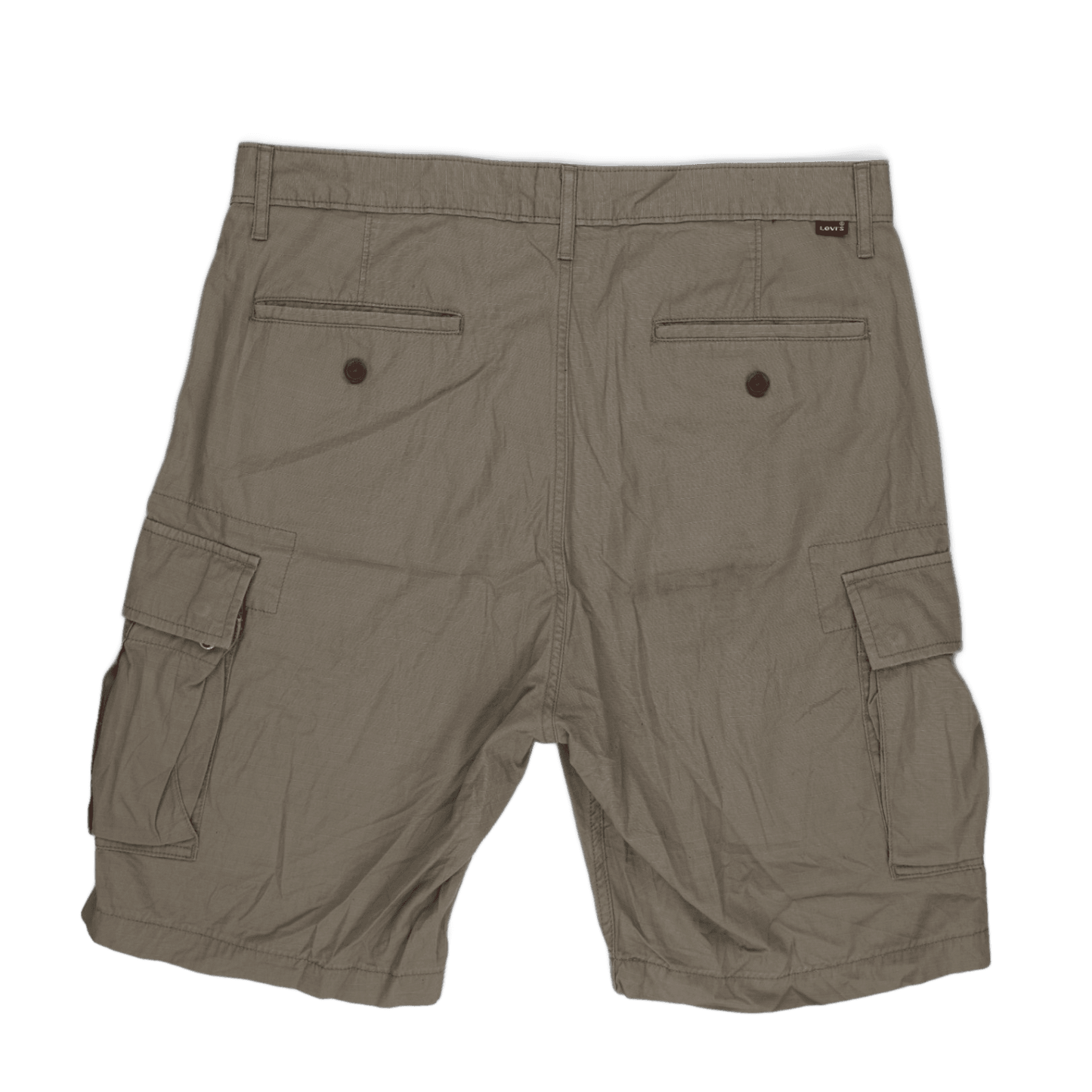Levi's Khaki Cargo Shorts 34 Waist 28cm Inseam 100 Cotton
