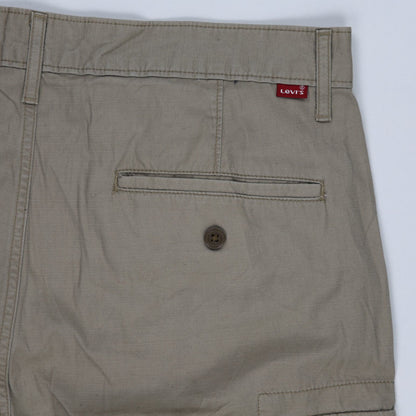 Levi's Khaki Cargo Shorts 34 Waist 28cm Inseam 100 Cotton