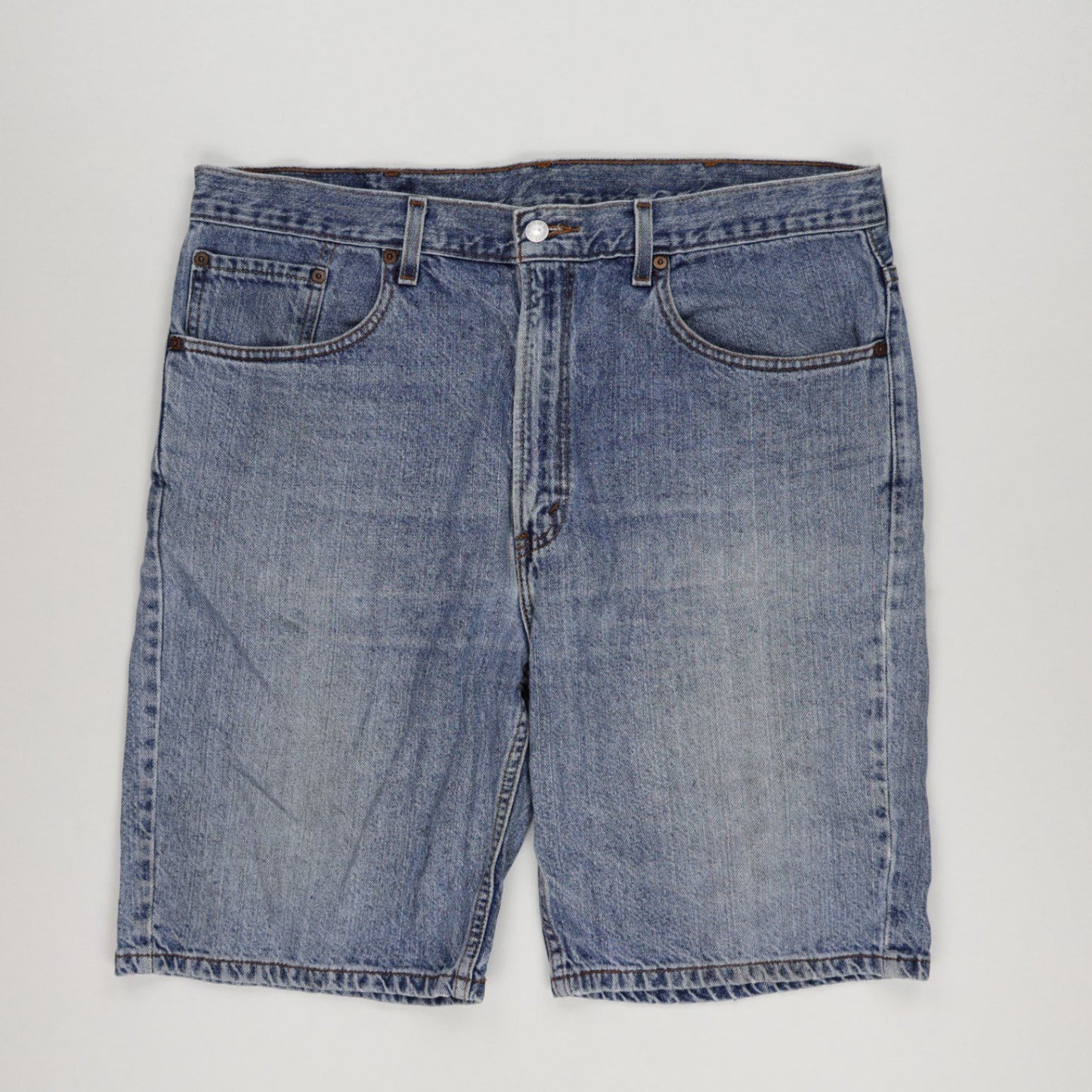 Levi's 505 Regular Fit Denim Shorts Blue W38 100% Cotton Vintage