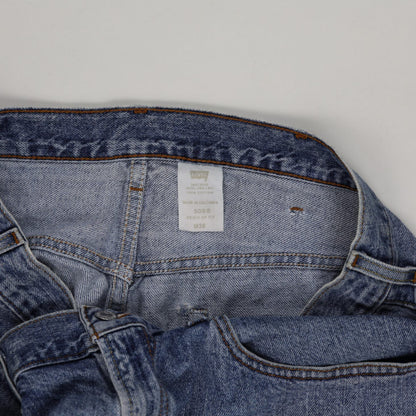 Levi's 505 Regular Fit Denim Shorts Blue W38 100% Cotton Vintage