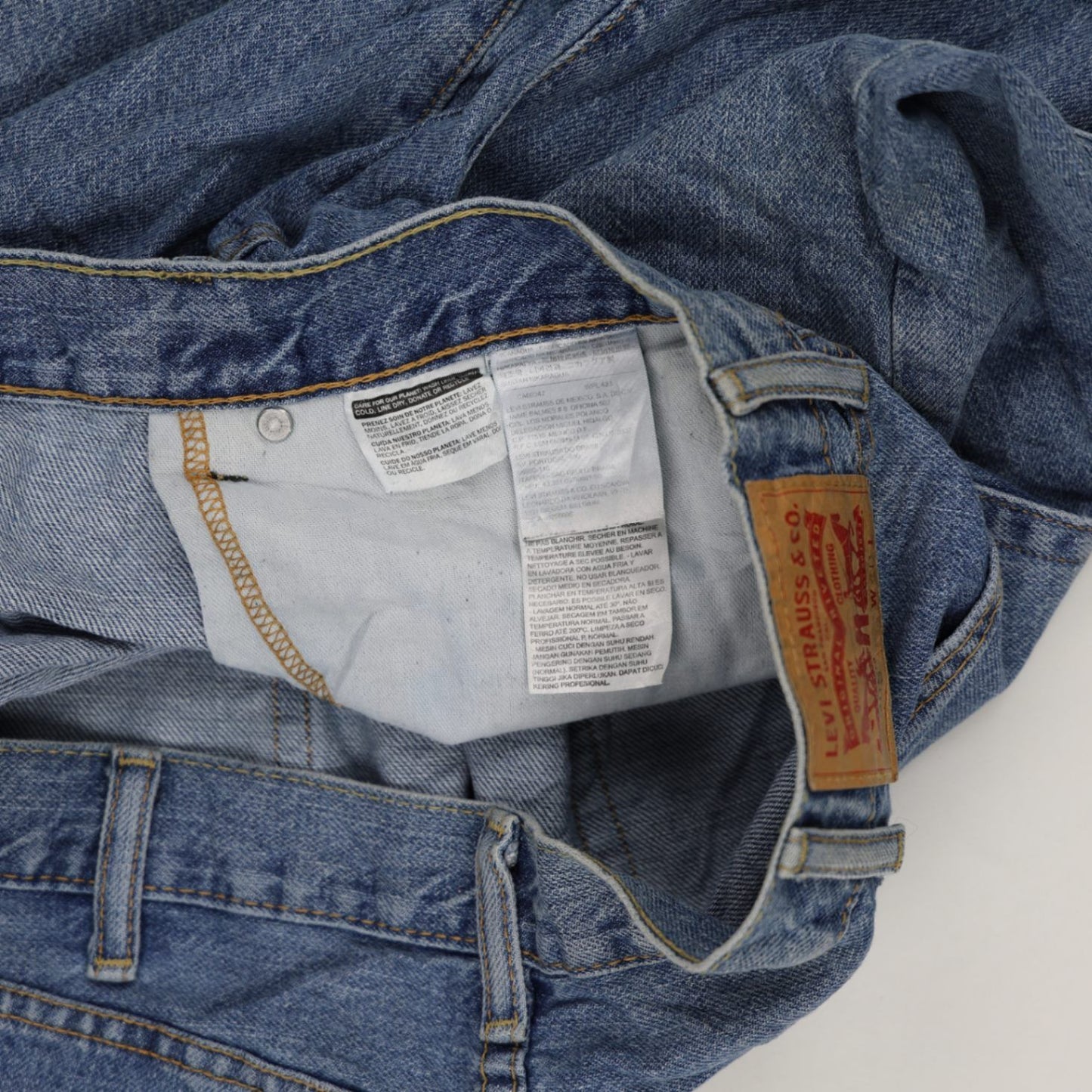 Levi's 505 Vintage Blue Denim Shorts W40 Cotton Men's Clothing