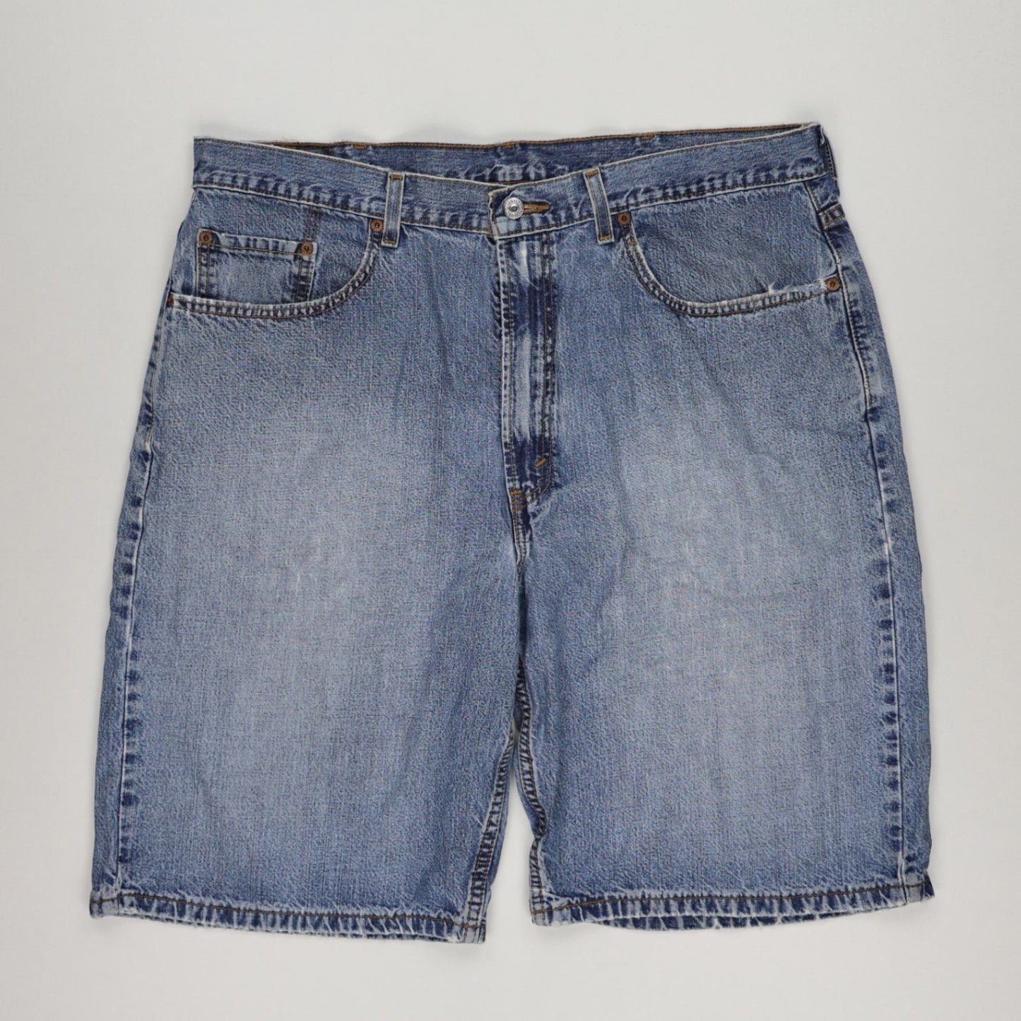 Levi's 569 Loose Fit Denim Shorts Blue W38 100 Cotton Vintage