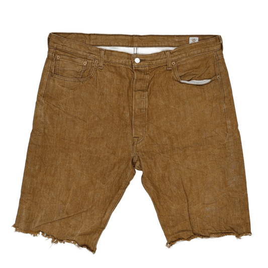 Levi's 501 Brown Denim Cut-Off Shorts W42 L32 Vintage Cotton for Men