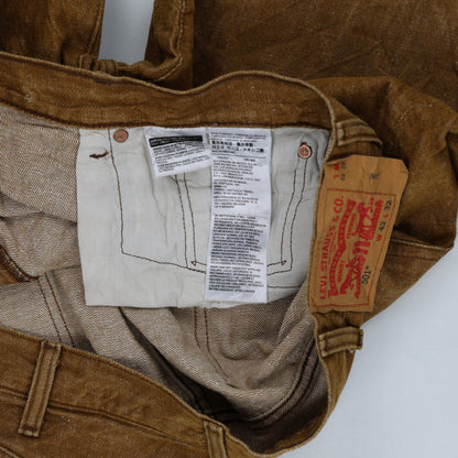 Levi's 501 Brown Denim Cut-Off Shorts W42 L32 Vintage Cotton for Men