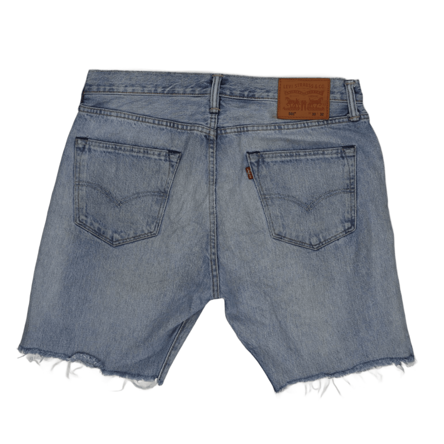 Levi's 501 Classic Vintage Cut-Off Denim Shorts Light Blue W33 L32 100% Cotton