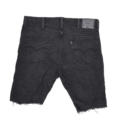 Levi's 512 Black Denim Cut-Off Shorts W38 L30 Vintage Cotton Elastane Blend Men's Clothing