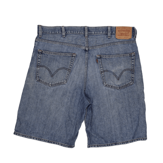 Levi's 550 Men's Relaxed Fit Blue Denim Shorts W38 100% Cotton Vintage