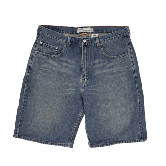 Levi's 569 Loose Straight Fit Denim Shorts Blue W36 Cotton Vintage