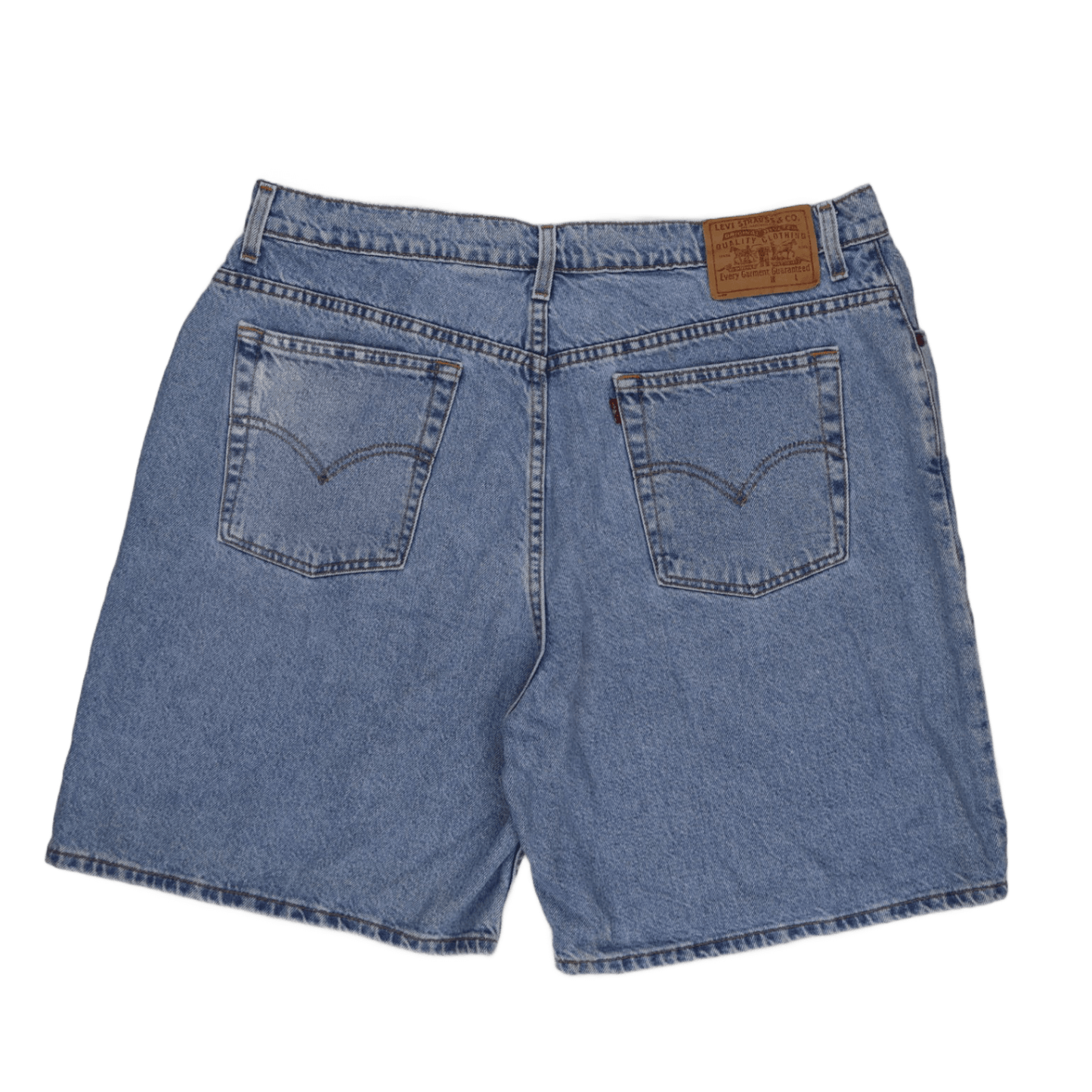 Levi's Vintage Light Blue Denim Shorts Women's 20W 9 Inch Inseam Cotton Relaxed Fit