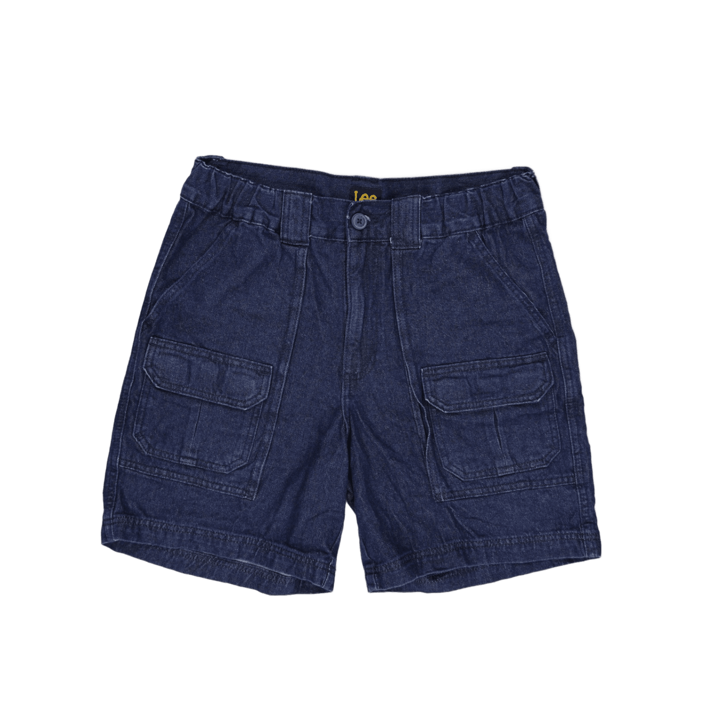 Lee Men's Cargo Shorts Navy Size 32 100% Cotton 23 cm Inseam
