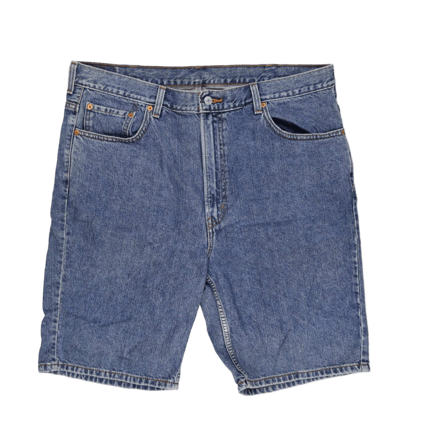 Levi's 505 Regular Fit Denim Shorts Blue W40 Cotton Vintage