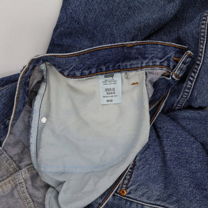 Levi's 505 Regular Fit Denim Shorts Blue W40 Cotton Vintage